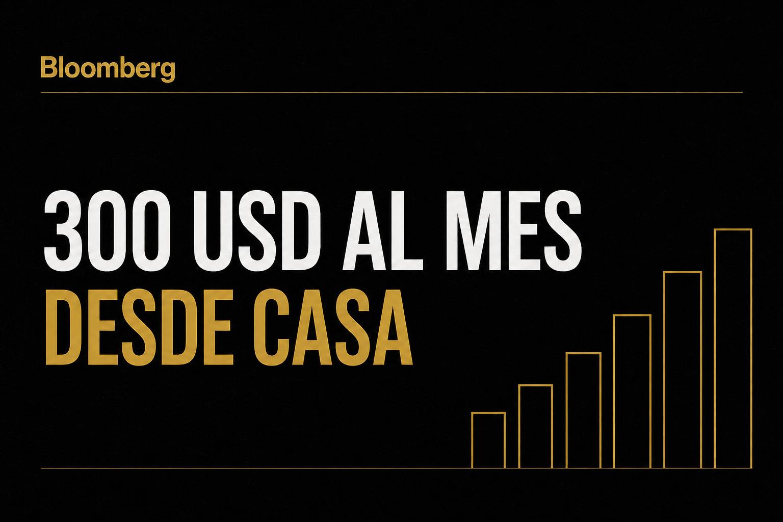 ¿Cómo ganar 300 USD al mes desde casa?