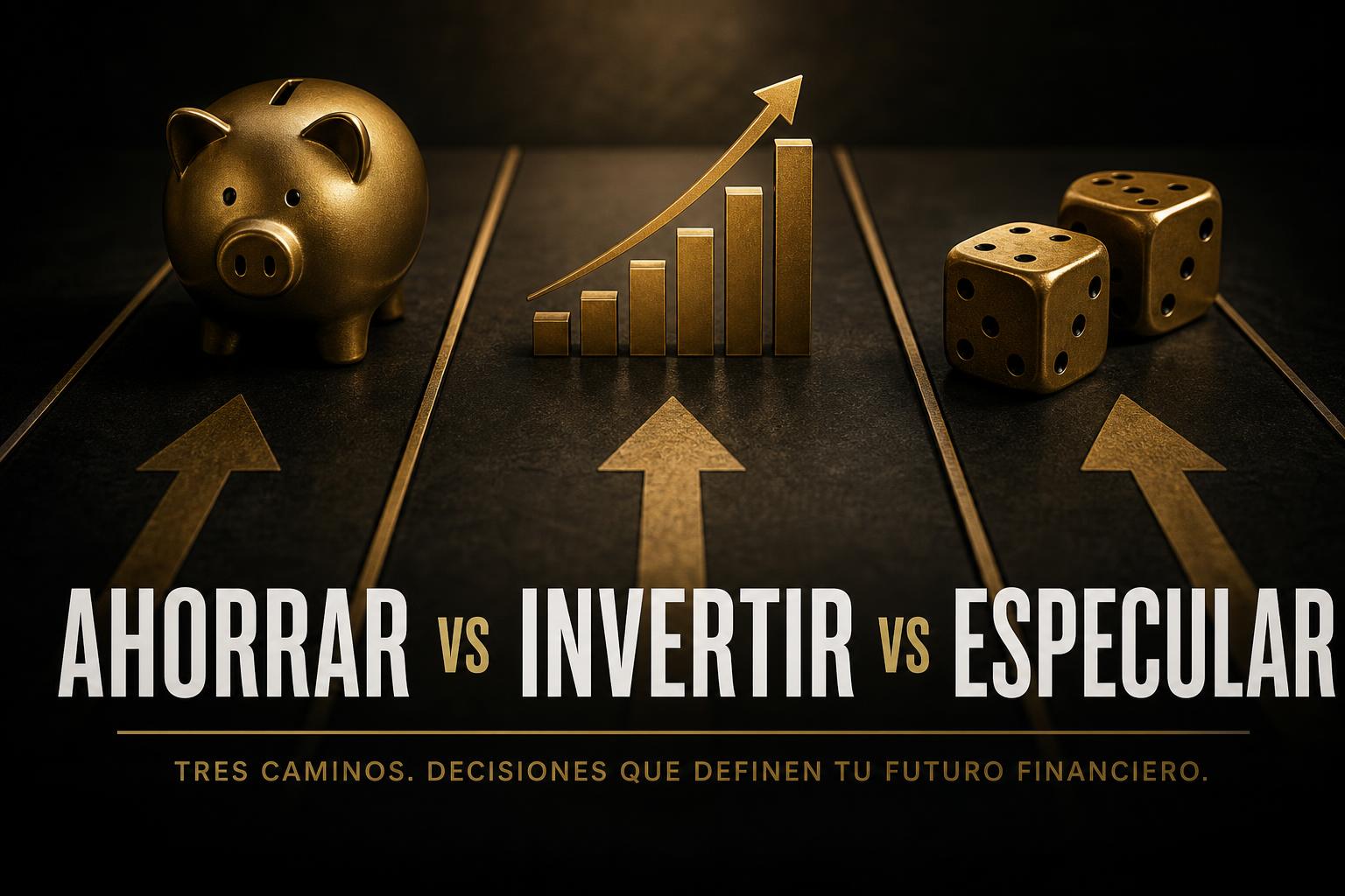 La diferencia entre ahorrar, invertir y especular