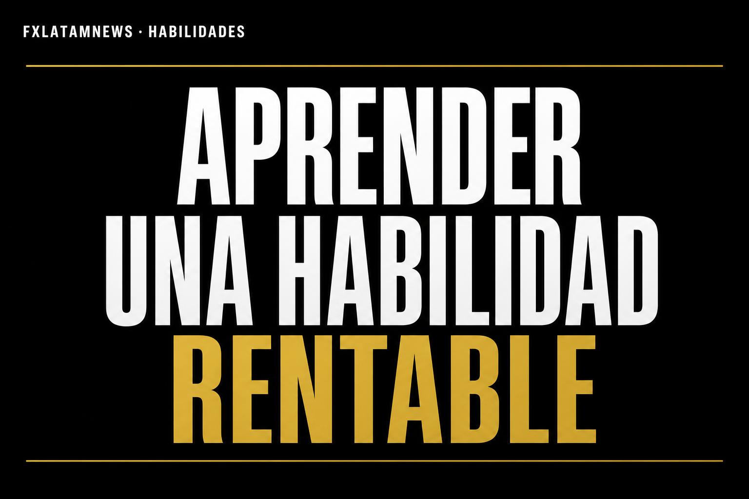 ¿Cómo aprender una habilidad que genere ingresos?