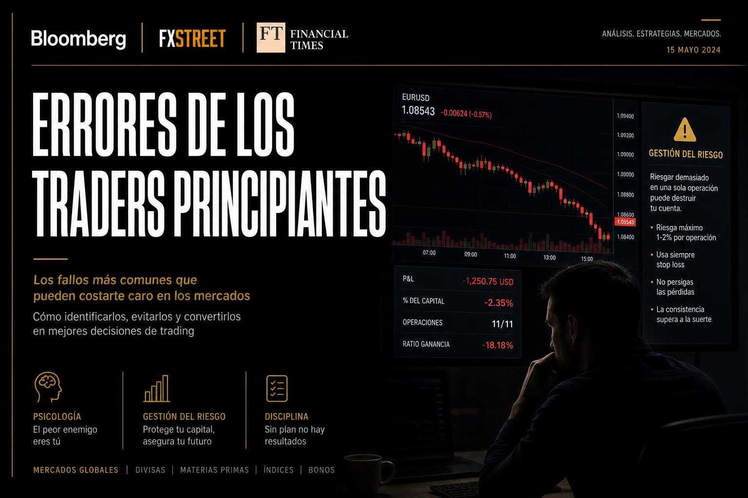 Los errores más comunes de los traders principiantes (y cómo evitarlos)