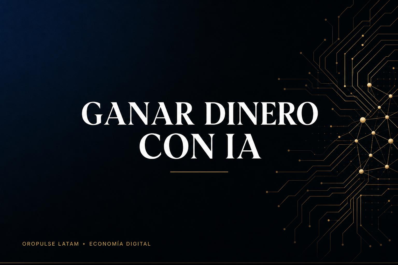 ¿Cómo ganar dinero con Inteligencia Artificial en 2026?
