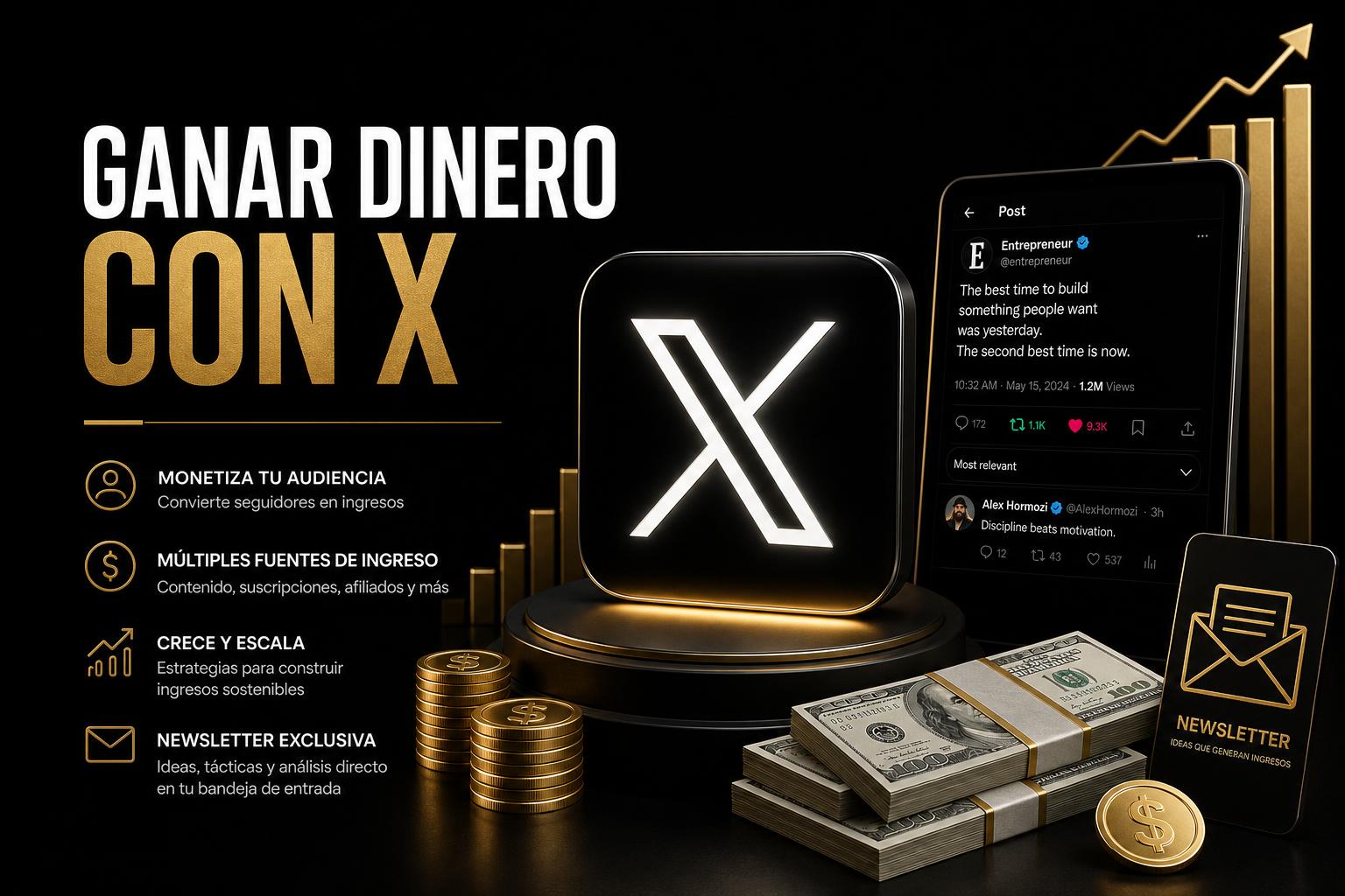 ¿Cómo ganar dinero con X (Twitter)?