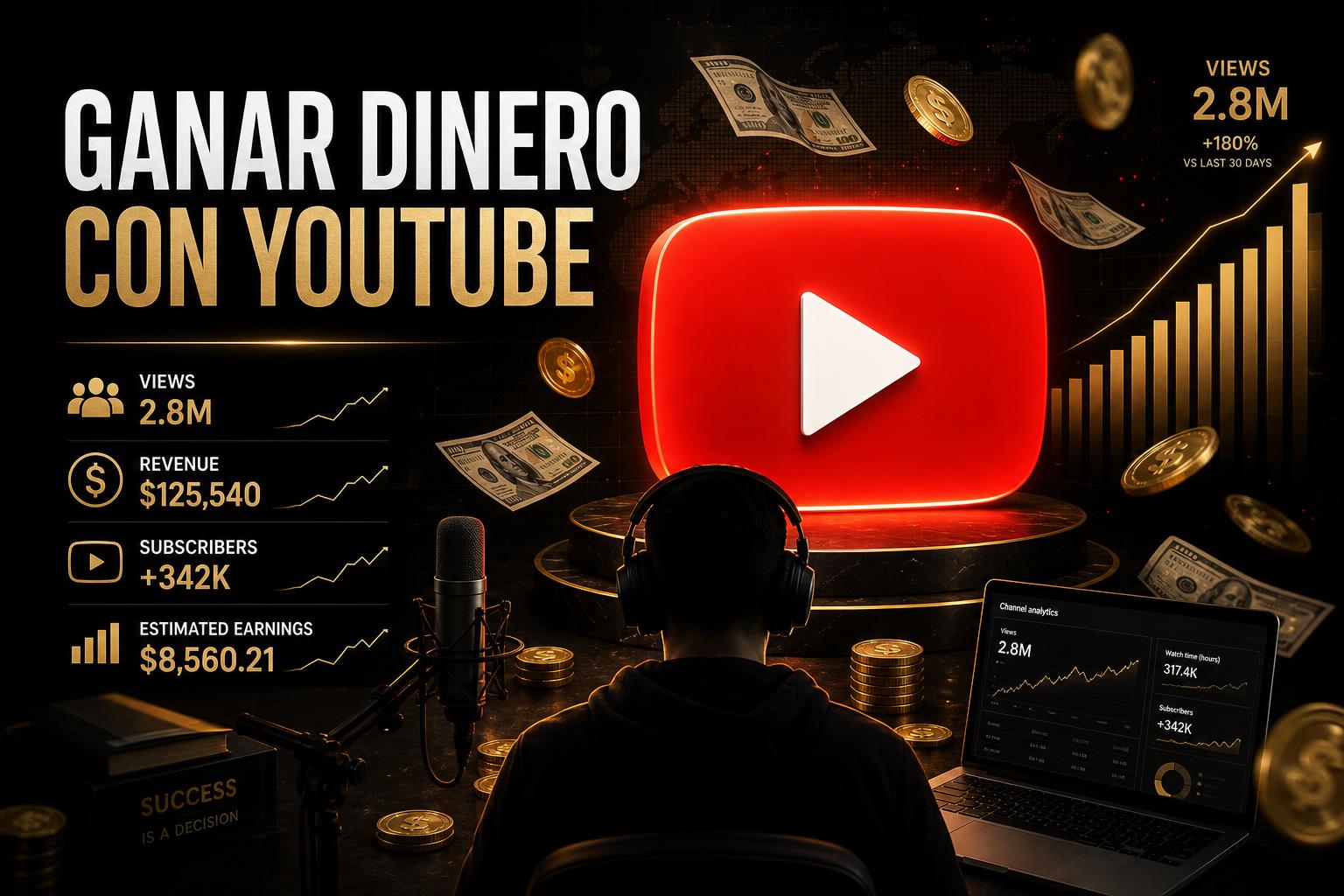 ¿Cómo ganar dinero con YouTube sin mostrar tu rostro?