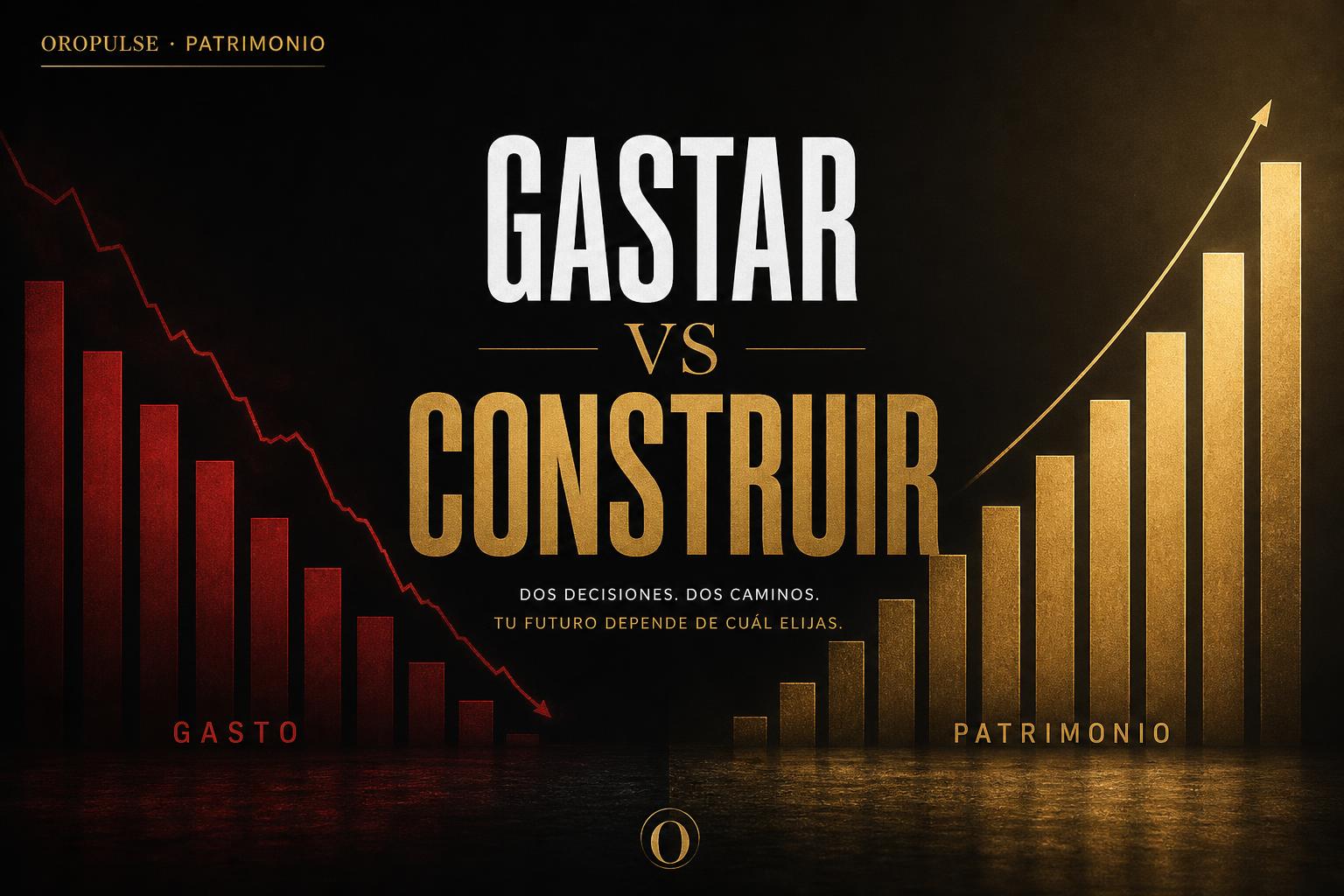 La diferencia entre gastar dinero y construir patrimonio