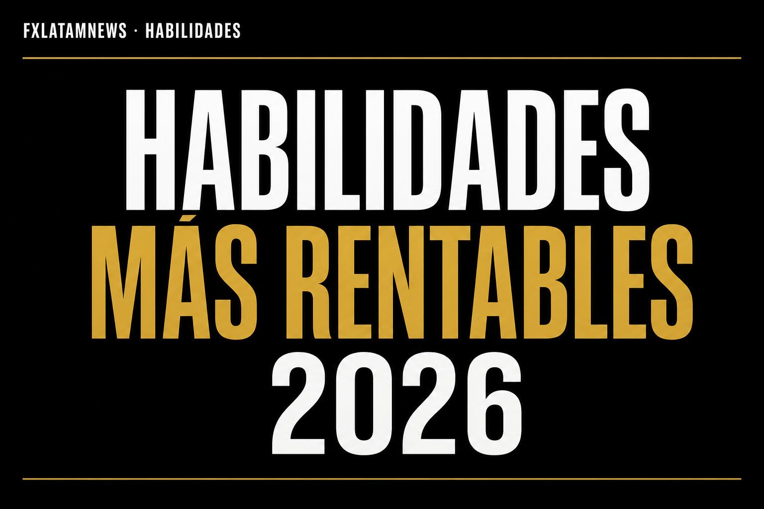 Las habilidades más rentables para aprender en 2026