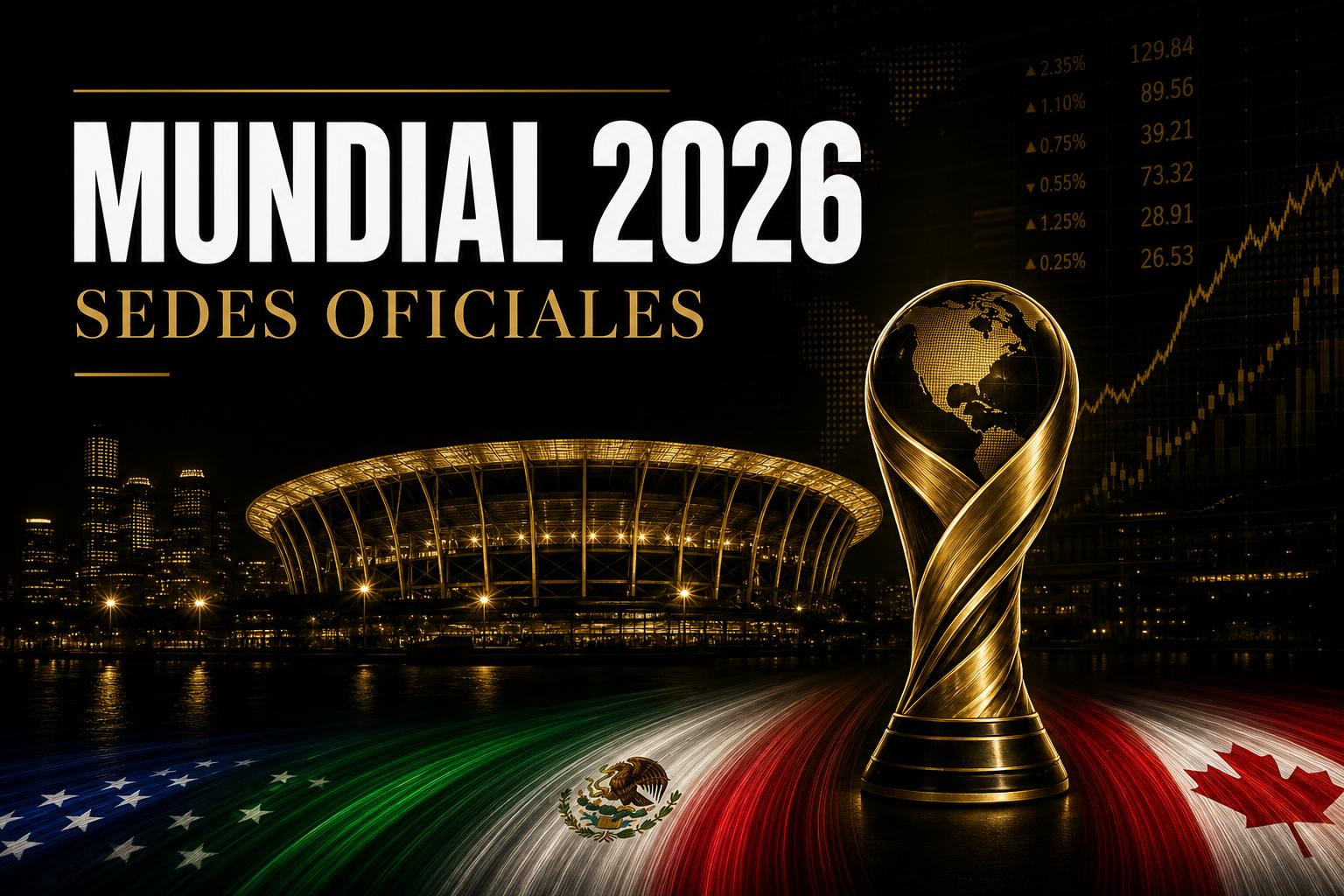 Sedes del Mundial 2026: ciudades, estadios y datos clave para el inversor cripto