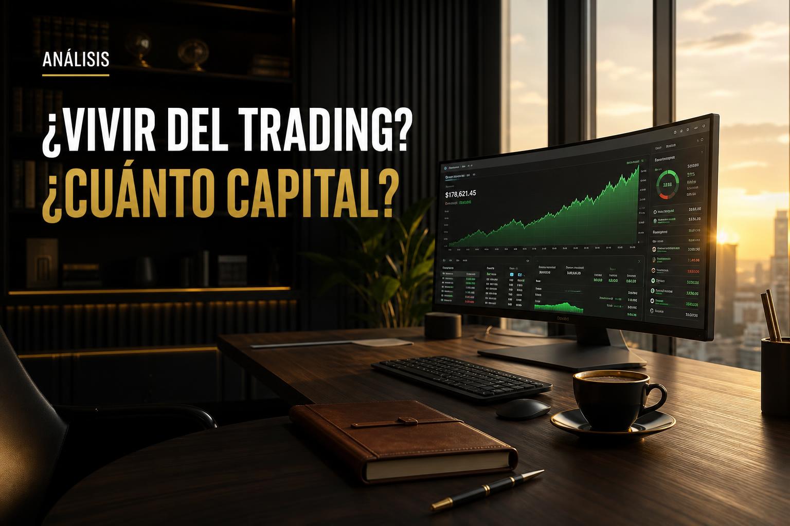 ¿Cuánto dinero necesitarías para intentar vivir del trading?