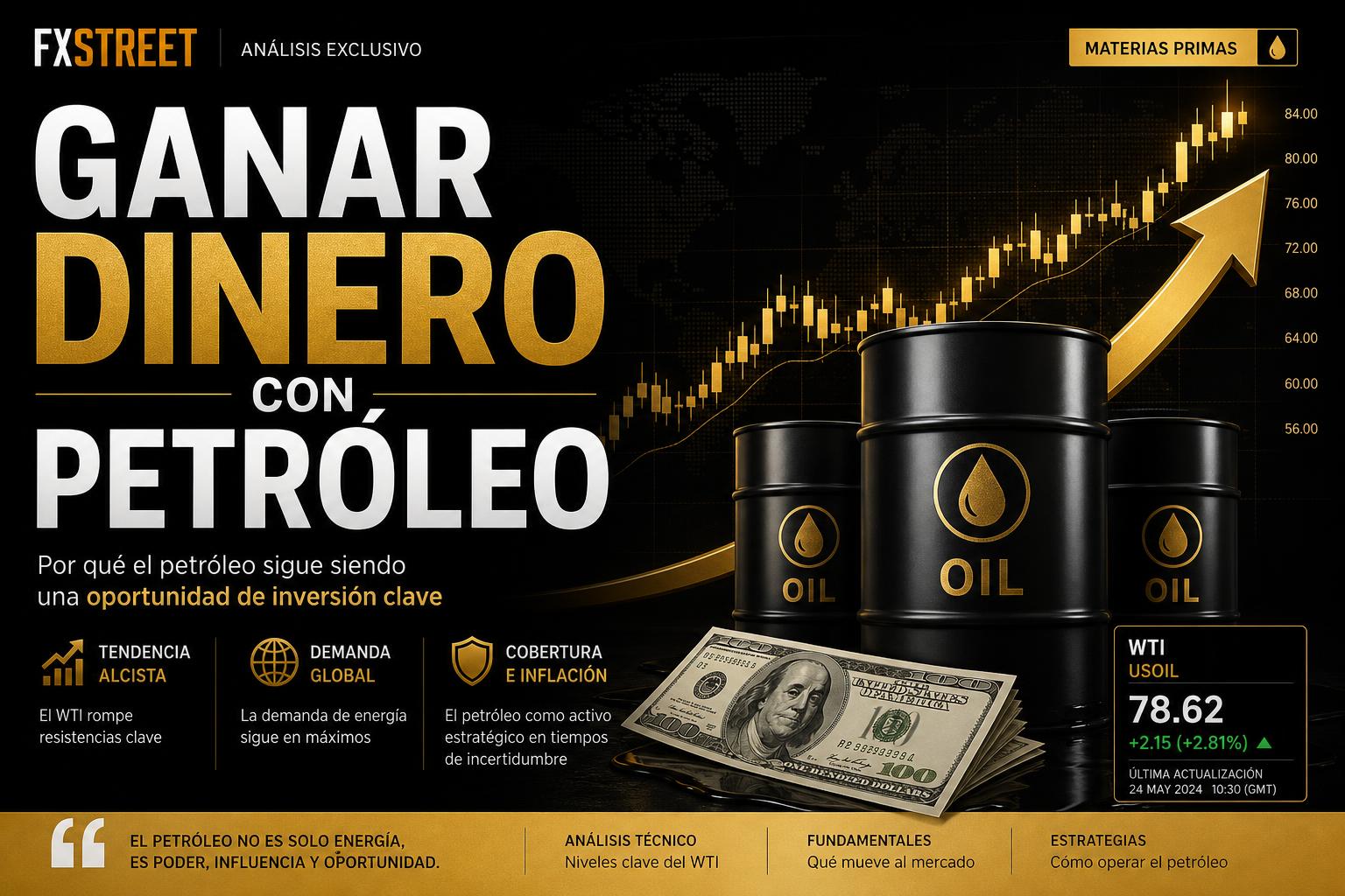 ¿Cómo ganar dinero operando petróleo (USOIL)?